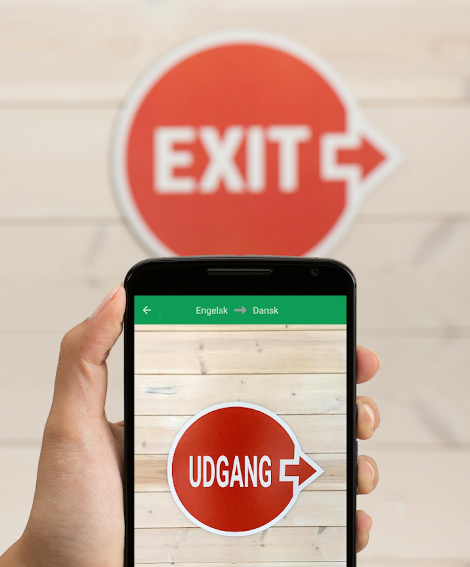 Google Oversetter på mobilen Oversett skilt med Google Oversetter